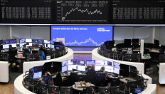 The German share price index DAX graph is pictured at the stock exchange in Frankfurt, Germany, on Nov. 15, 2024.