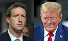 This combination of pictures created on November 27, 2024 shows Mark Zuckerberg (left), CEO of Meta, on January 31, 2024, and former US President and Republican presidential candidate Donald Trump on September 17, 2024. 