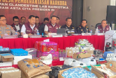 Police uncover hidden narcotics factory in Bandung, Bogor