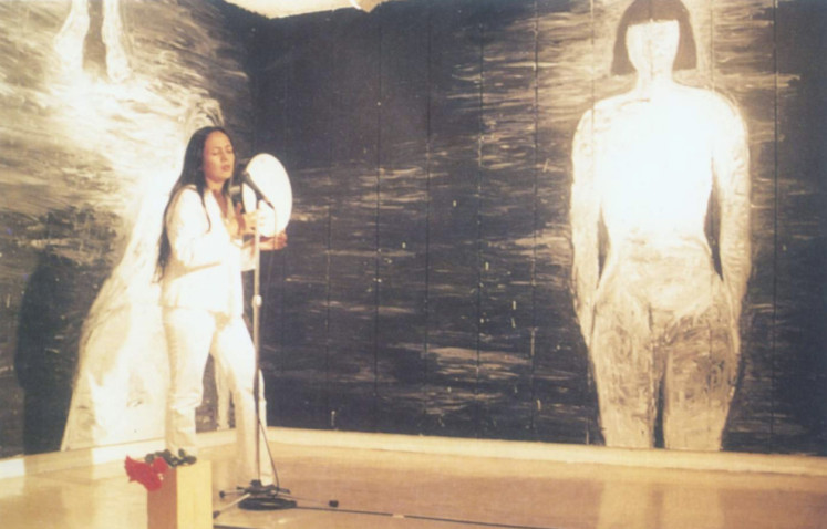 Arahmaiani’s installation and performance Burning Country refers to traumatic events witnessed by the artist in  May 1998.