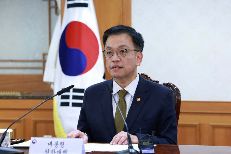 South Korean Acting President, Deputy Prime Minister and Finance Minister Choi Sang-mok presides over National Security Council at the government complex in Seoul, South Korea, on Dec. 27, 2024.
