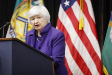 United States Secretary of the Treasury Janet Yellen gives remarks at an event celebrating the Community Development Financial Institutions FUND (CDFI) at the US Treasury Department on Nov. 21, 2024 in Washington, DC.