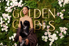Zoe Saldana attends the 82nd Annual Golden Globe Awards at The Beverly Hilton on January 5, 2025 in Beverly Hills, California, United States. 