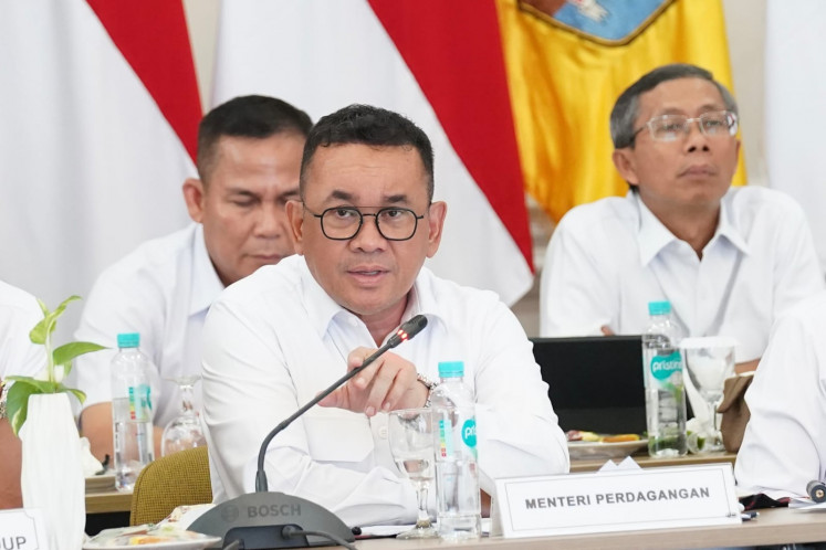Trade Minister Budi Santoso attended a food coordination meeting in Lampung, on December 28, 2024.