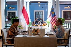 President Prabowo, PM Anwar talk ASEAN over lunch 