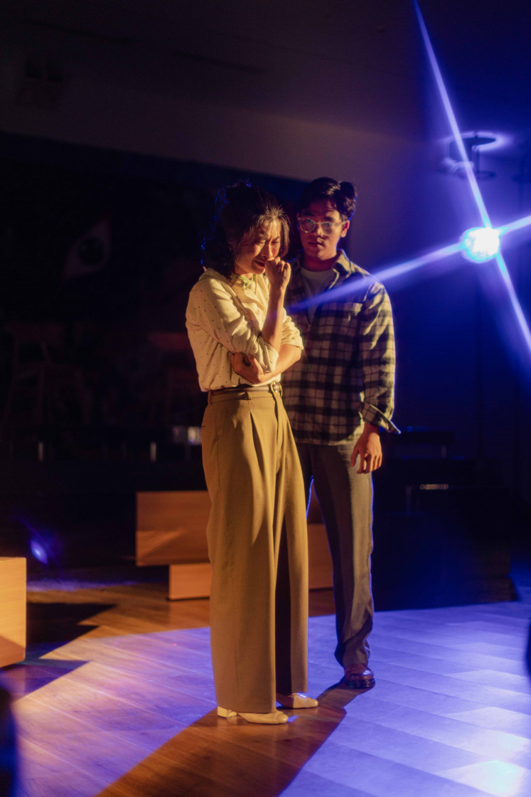 The actors portray raw emotions during an intense break-up scene. 