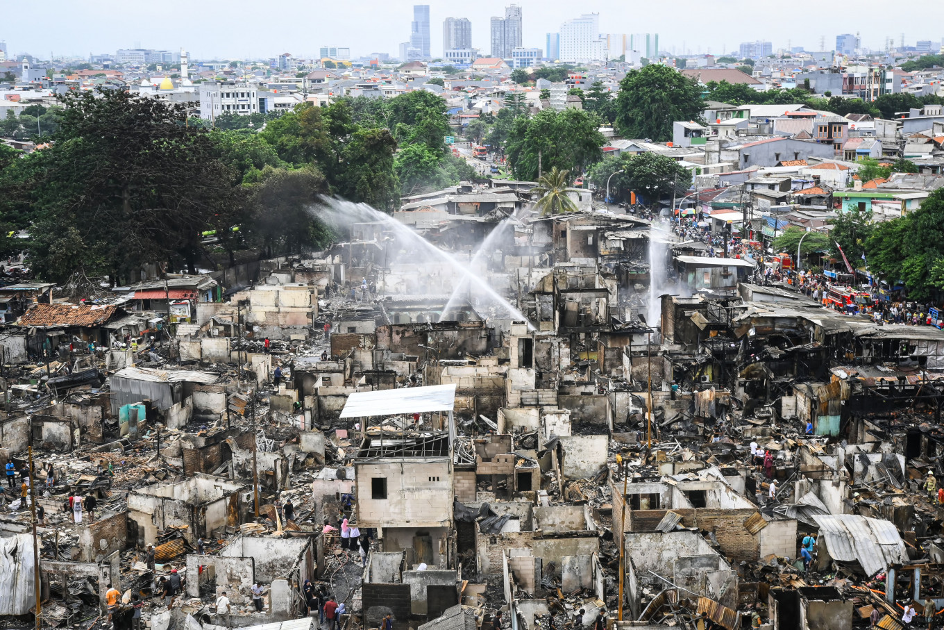 Kemayoran fire survivors decline city’s relocation offer