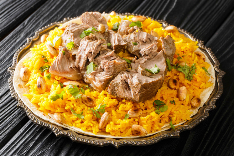 Mansaf, one of the dishes Michelle featured, is the national dish of Jordan, home to almost 3.5 million Palestinians.