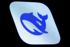 This photograph shows the logo of DeepSeek, a Chinese artificial intelligence company that develops open-source large language models in Paris on January 28, 2025. 