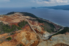 This aerial handout picture taken on Dec. 21, 2024, and released on Jan. 31, 2025 by Auriga Nusantara shows a general view of deforestation at an area on Kawei Island in Raja Ampat, Southwest Papua province. 