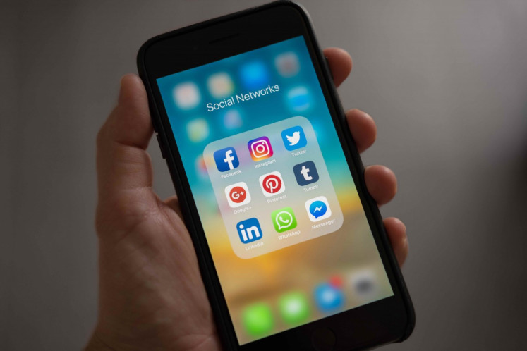 Illustration of social media apps.