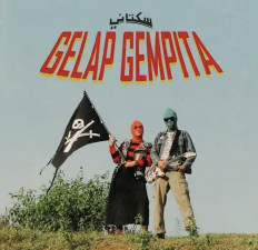 The cover art for Purbalingga-based post-punk band Sukatani's debut album Gelap Gempita (Dark Excited).