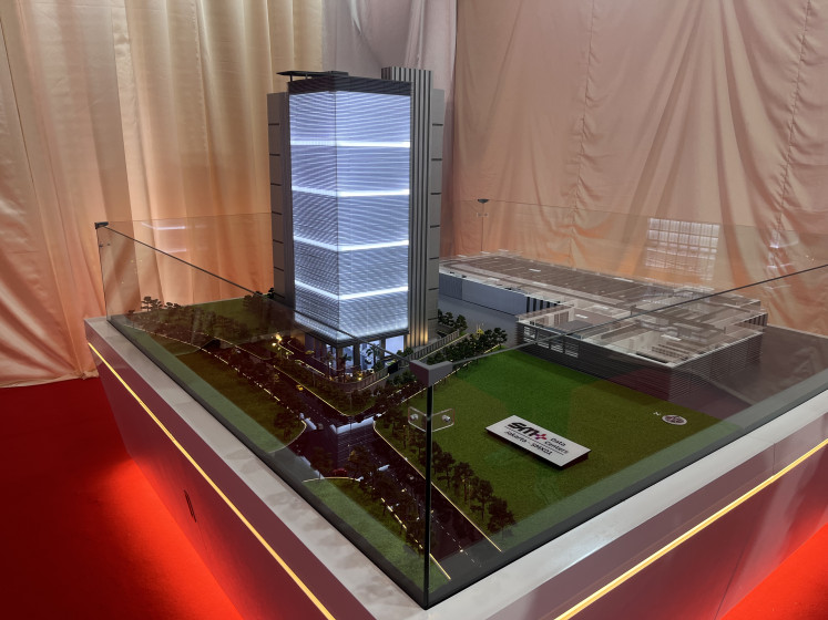 A prototype of data center project SMX01 from a joint venture between Sinar Mas digital infrastructure and services company SM+ and Korea Investment Real Asset Management (KIRA) that is set to be completed in the second half of 2026. 