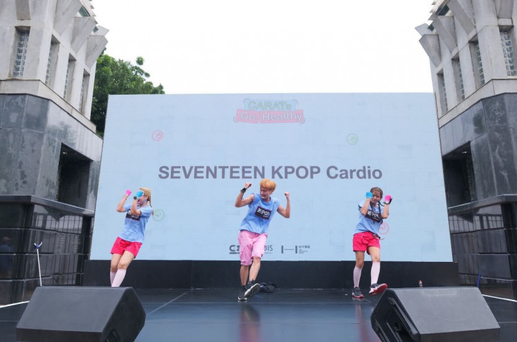 Fans celebrated Seventeen’s visit to Indonesia by organizing events before and after the concert, including a dance cardio session during a Car-Free Day in Jakarta.