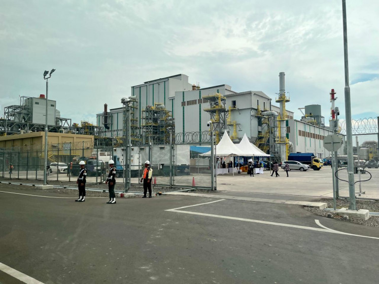 PT Freeport Indonesia&rsquo;s copper smelter and precious metal refinery in Gresik, East Java,  is seen on March 17, 2025.
