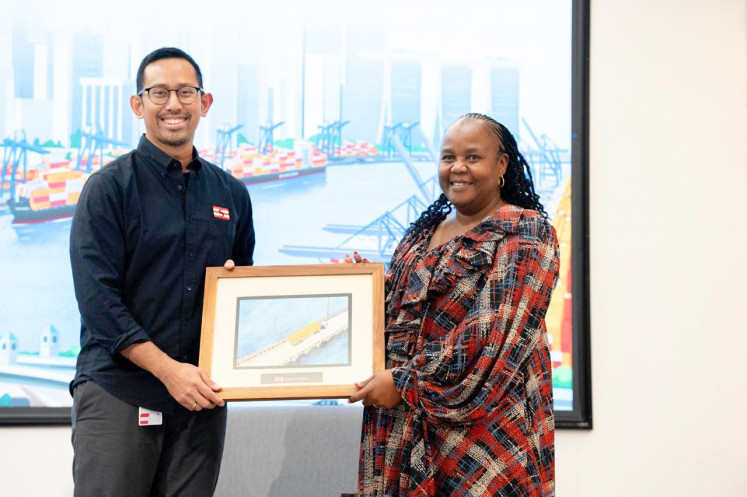 Trisnadi Mulia (left), the managing director of Samudera Shipping Line, majored in architecture but his passion for business and economics led him to eventually join the family business. 