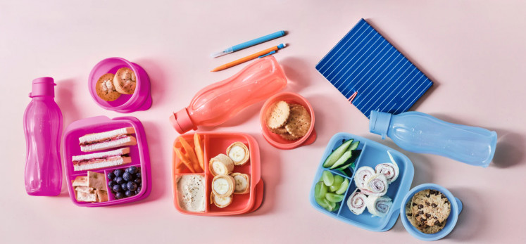Stock image of Tupperware products