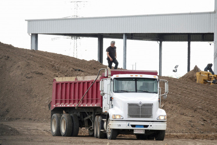 Construction continues on Elon Musk's xAI supercomputer Project Colossus, which he's termed a “Gigafactory of Compute“, in Memphis, Tennessee, US, on April 11, 2025.