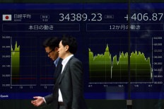 Japanese stocks jump, dollar firms on trade hopes; bitcoin soars