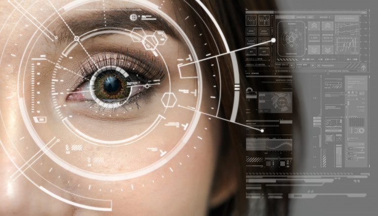 Illustration of iris scanning
