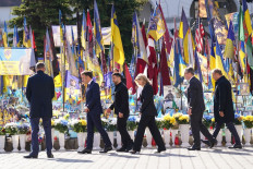 European leaders in Kyiv for show of solidarity against Russia