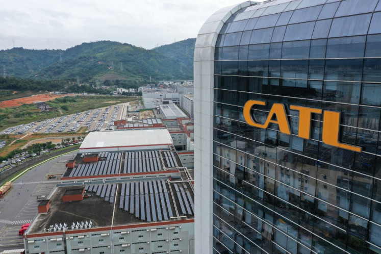 The headquarters of Chinese EV battery maker Contemporary Amperex Technology Co., Limited (CATL) are pictured in Ningde, in southeast China's Fujian province on Nov. 15, 2024.