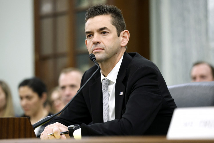 Jared Isaacman, US President Donald Trump's nominee to be National Aeronautics and Space Administration (NASA) Administrator, testifies during a Senate Commerce, Science, and Transportation Committee confirmation hearing in the Russell Senate Office Building on Capitol Hill on April 09, 2025 in Washington, DC. Isaacman, a billionaire entrepreneur and close associate of SpaceX CEO Elon Musk, previously chartered two private astronaut flights to orbit including the all-civilian American “space tourist“ Inspiration4 mission.