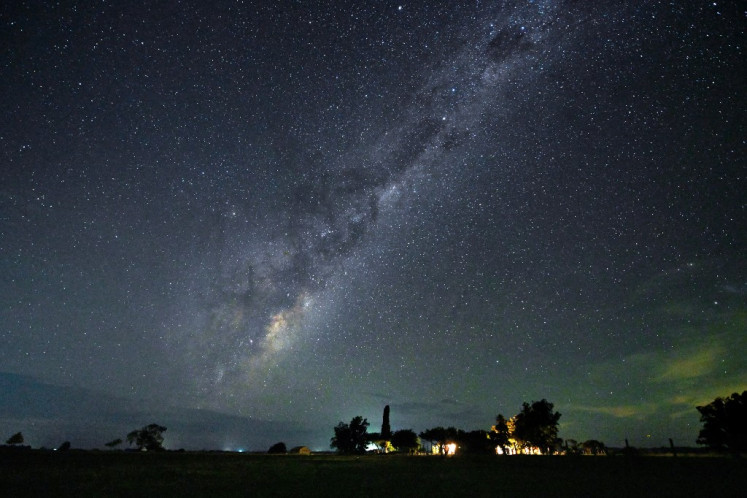 The Milky Way's Galactic Centre is seen near Capilla del Sauce, Florida Department, some 185 kilometers north of Montevideo, on March 8, 2025.