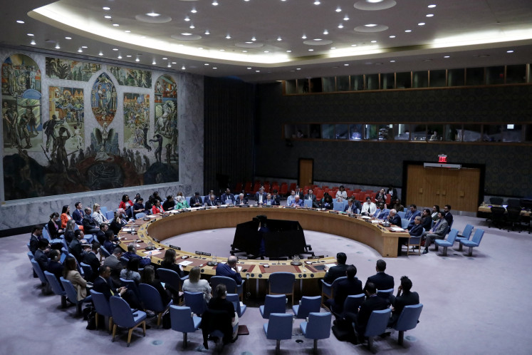 Members of the United Nations Security Council vote on a resolution on June 4, 2025, at the UN headquarters in New York City. The resolution, which called for a ceasefire and unrestricted humanitarian access in Gaza, ultimately failed due to a veto by the United States, a key ally of Israel.