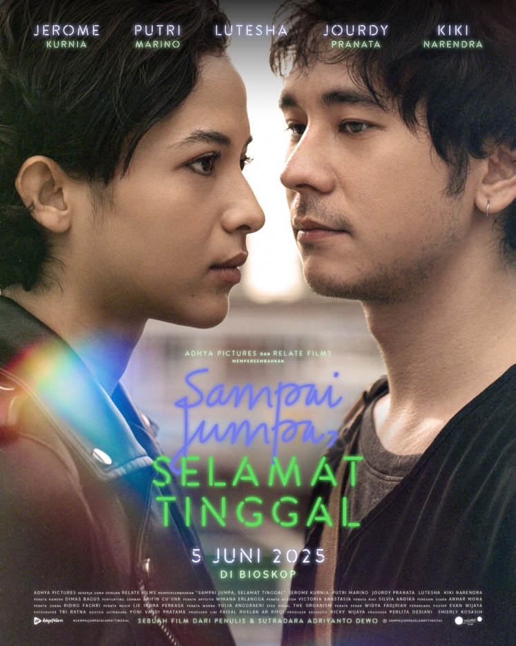 Since you been gone: Indonesian romantic drama 'Sampai Jumpa, Selamat Tinggal’ is helmed by film director-writer Adriyanto Dewo and stars, to name a few, Putri Marino, Jerome Kurnia, Jourdy Pranata and Lutesha.