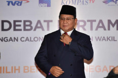 Presidential candidate and Gerindra Party chairman Prabowo Subianto. 