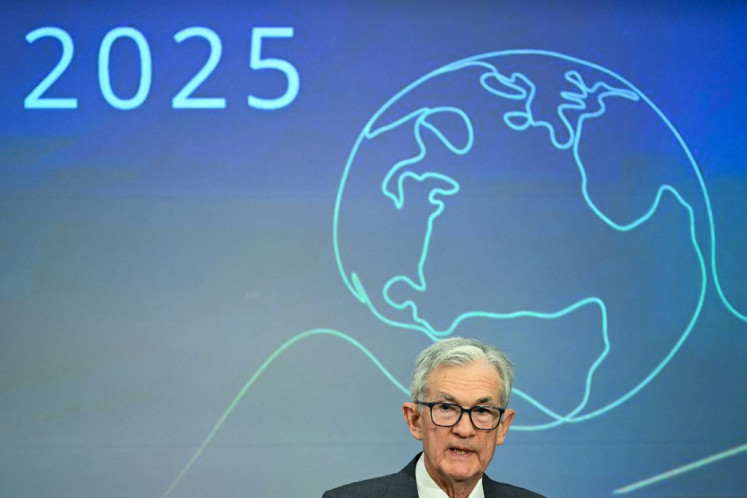 US Federal Reserve Chairman Jerome Powell speaks during a conference marking the 75th anniversary of the International Finance Division of the Federal Reserve Board in Washington, DC, on June 2, 2025.