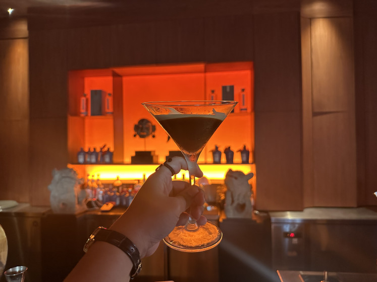 This espresso martini gets a local twist, arak and cold brew in one bold, bittersweet pour.