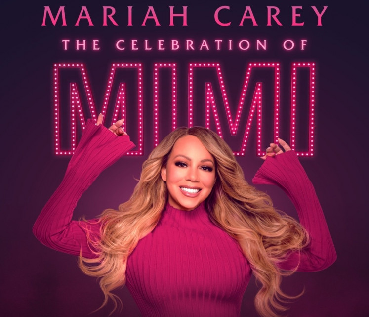 An official poster for upcoming Mariah Carey's concert, entitled Mariah Carey – The Celebration of Mimi, that will be held at Sentul International Convention Center in Bogor, West Java, on Oct. 4. 