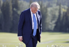 US President Donald Trump leaves after a family photo during the Group of Seven (G7) Summit at the Kananaskis Country Golf Course in Kananaskis, Alberta, Canada on June 16, 2025. 
