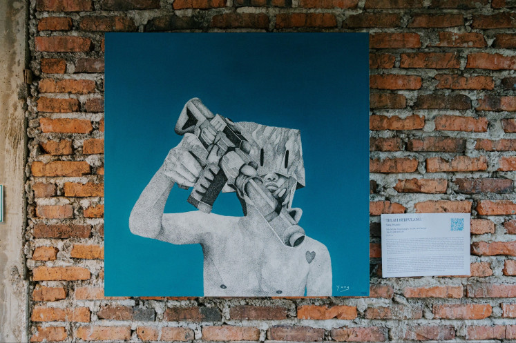 Telah Berpulang by Indonesian artist Yung Finando, in Asmaraloka Chapters 3, 2025.