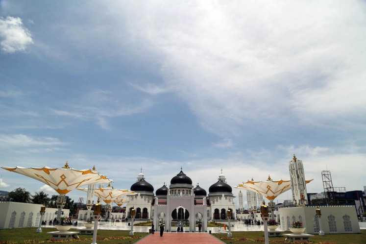 Masjid Raya Baiturrahman in Banda Aceh, Aceh. 