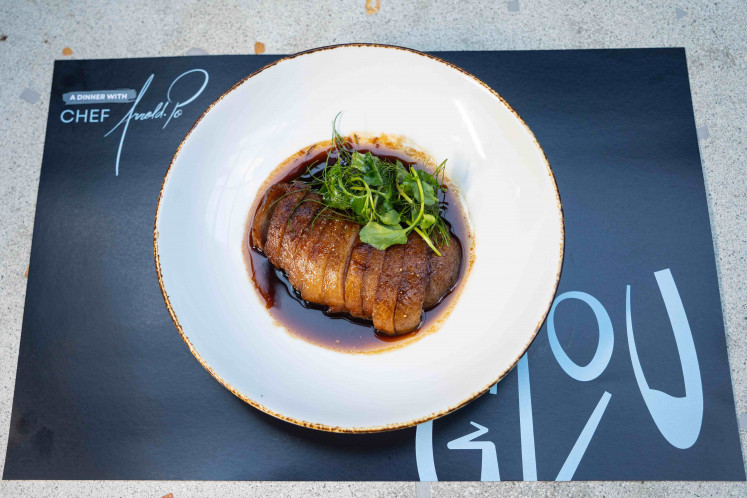 There is no such thing as too much duck, the first main course features aged duck breast with hoisin jus and crisped skin.