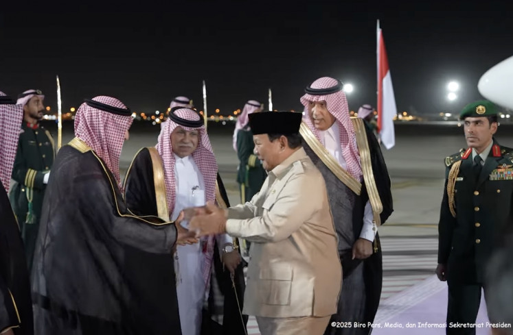 President Prabowo Subianto arrives at the King Abdul Aziz International Airport in Jeddah, Saudi Arabia on July 1, 2025.