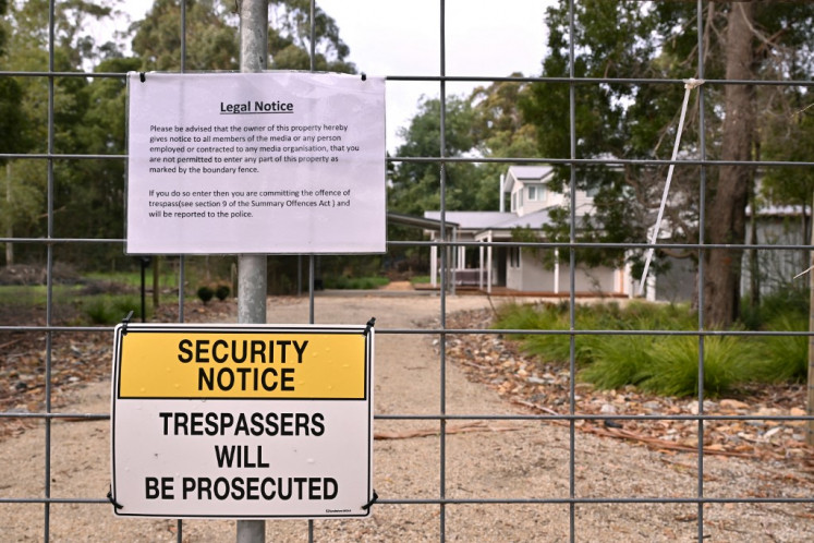 This photo taken in Leongatha, Australia, on May 28, 2025 shows a general view of the home of Erin Patterson, an Australian woman who is found guilty of murdering three members of her husband's family with a toxic mushroom-laced beef Wellington lunch. 
