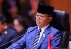 Foreign Minister Sugiono attends the 58th Association of Southeast Asian Nations Foreign Ministers' Meeting in Kuala Lumpur on July 9. 