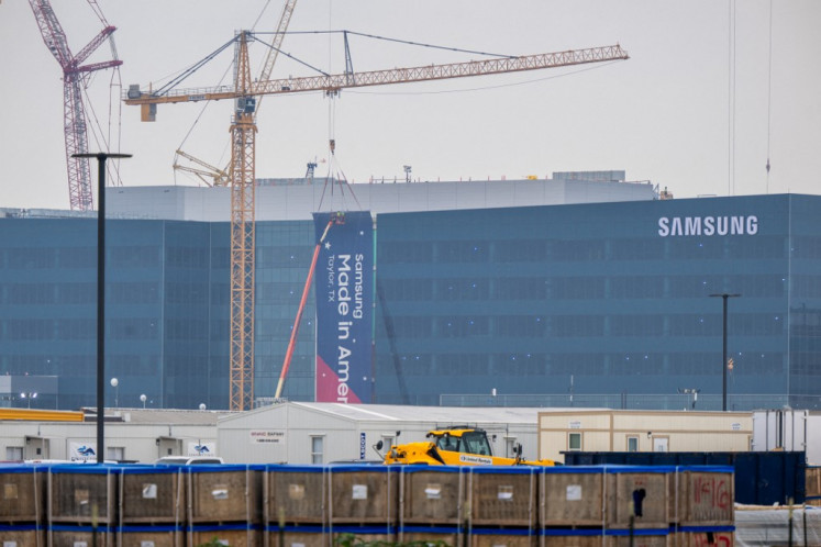 A general view of the Samsung Austin Semiconductor plant on April 16, 2024 in Taylor, Texas, US. The US has awarded Samsung $6.4 billion to support the company's chip manufacturing plant. 