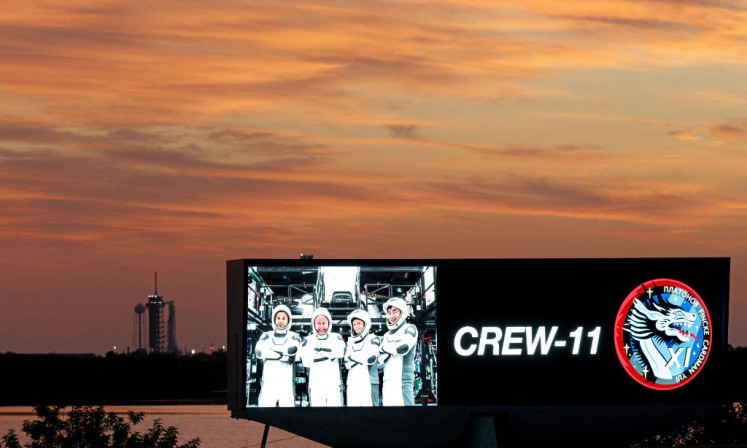 A SpaceX Falcon 9 rocket with the Crew Dragon capsule Endeavour sits on the launch pad at sunrise at Launch Complex 39A at NASA's Kennedy Space Center in Florida on Aug. 1, 2025. NASA's SpaceX Crew-11 members are Mission Specialist Kimiya Yui from JAXA (Japan Aerospace Exploration Agency), Commander NASA astronaut Zena Cardman, Mission Specialist Oleg Platonov of Roscosmos and Pilot NASA astronaut Mike Fincke.