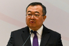 Liu Jianchao, head of the International Department of the Chinese Communist Party, takes part in the “FutureChina Dialogue“ talk at the Shangri La hotel in Singapore on March 27, 2024. 