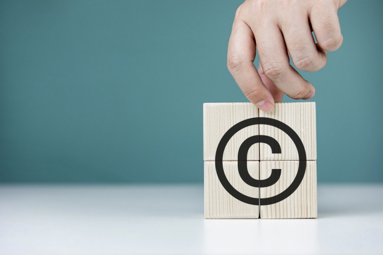An illustration of copyright symbol.