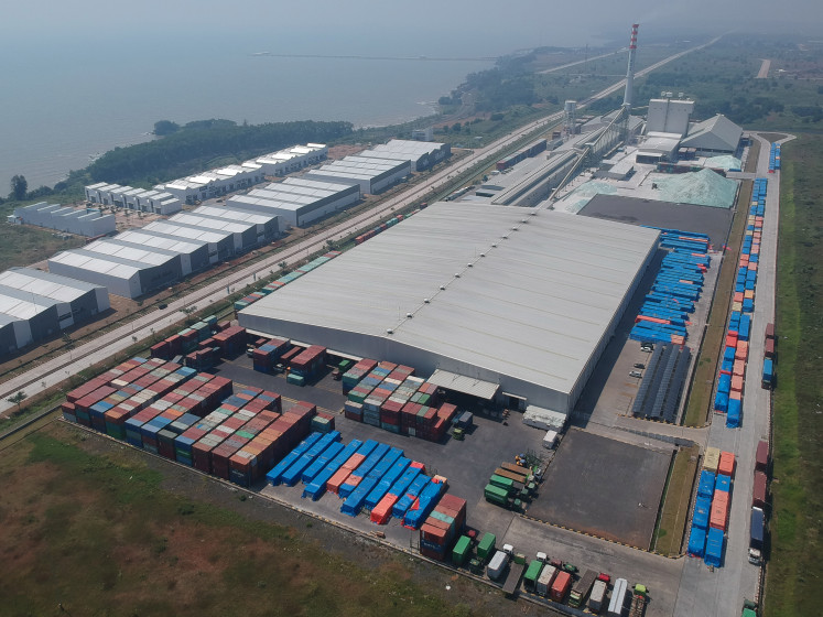 An aerial view of the industrial area in the Batang Industropolis Special Economic Zone (KEK) in Batang Regency, Central Java, on July 24, 2025.