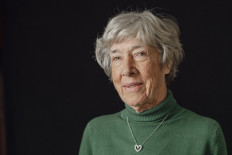 Survivor of Japanese camps during World War II and psychologist Tineke Einthoven, 87, poses at her home in Monaco, on January 13, 2025. 