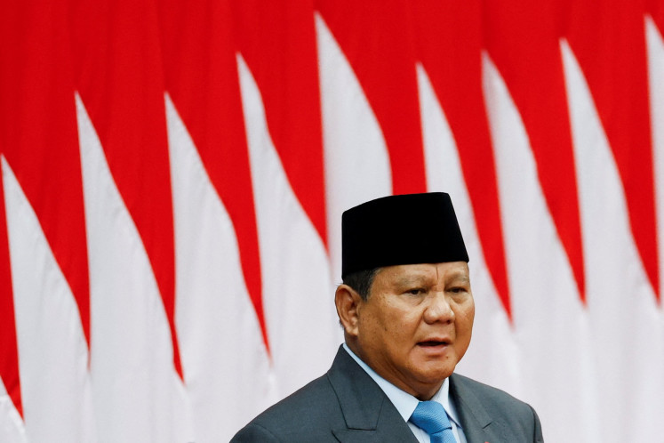 President Prabowo Subianto delivers his first State of the Nation address on Aug. 15, 2025, during the annual plenary meeting of the People's Consultative Assembly (MPR) at the Senayan legislative complex in Jakarta.