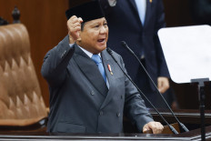 President Prabowo Subianto delivers his annual State of the Nation address on Aug. 15, ahead of the country's Independence Day in Jakarta.