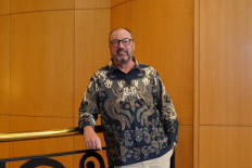 Infor SVP solution consulting Phil Lewis poses in a picture on Aug. 28, at the JW Mariott Kuningan, Jakarta.